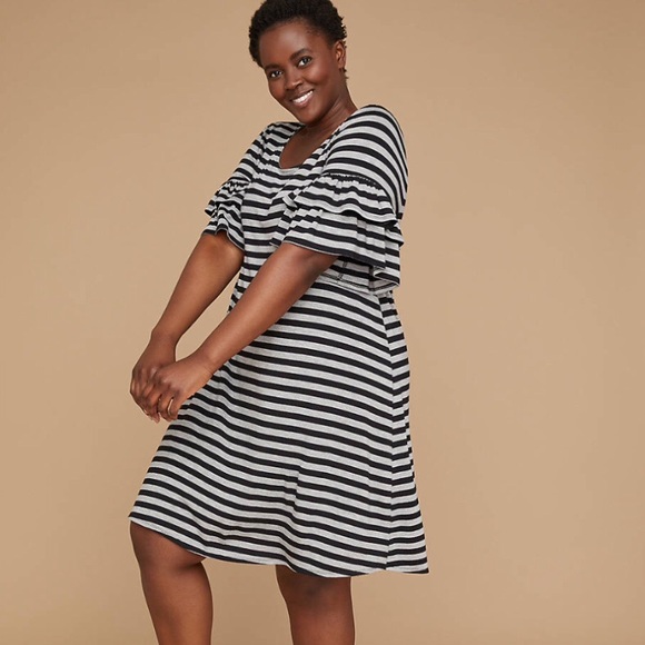 Lane Bryant Dresses Nwt Lane Bryant Ruffle Sleeve Swing Dress Poshmark Lane Bryant Dresses Nwt Lane Bryant Ruffle Sleeve Swing Dress Poshmark